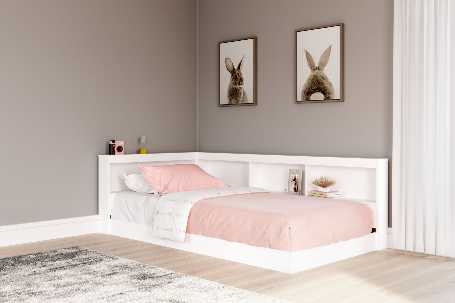 Piperton - Bookcase Storage Bed - Image 6