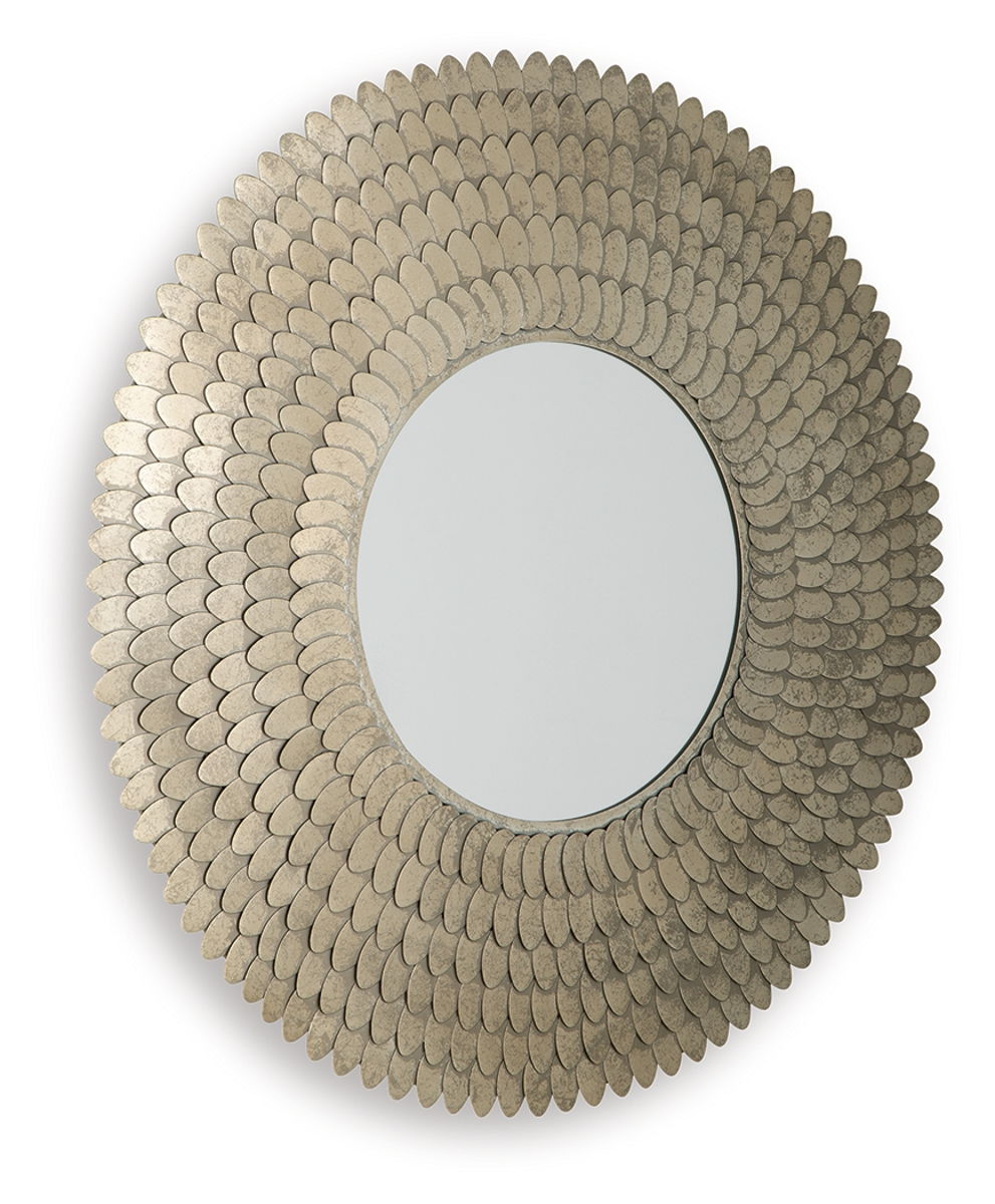 Wrightmund - Accent Mirror - Champagne Finish - Image 4