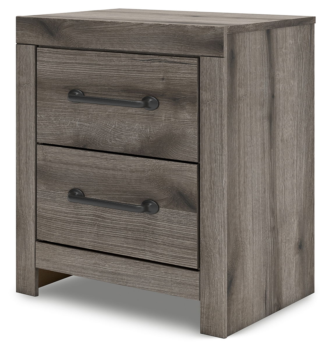 Graystorm - Two Drawer Night Stand - Brown Gray - Image 3