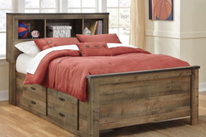 Trinell - Bookcase Storage Bed