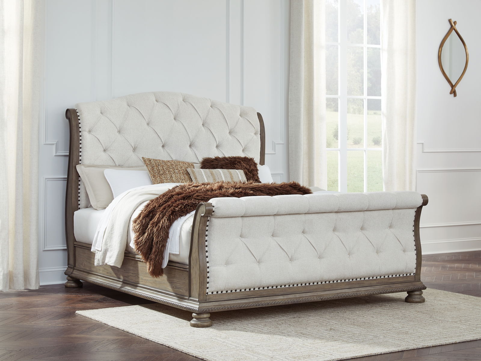 Ardenfield - Upholstered Sleigh Bed - Image 4