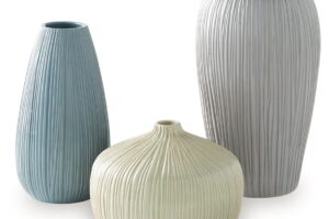 Eiderman - Vase Set (Set of 3) - Gray / Blue / Green