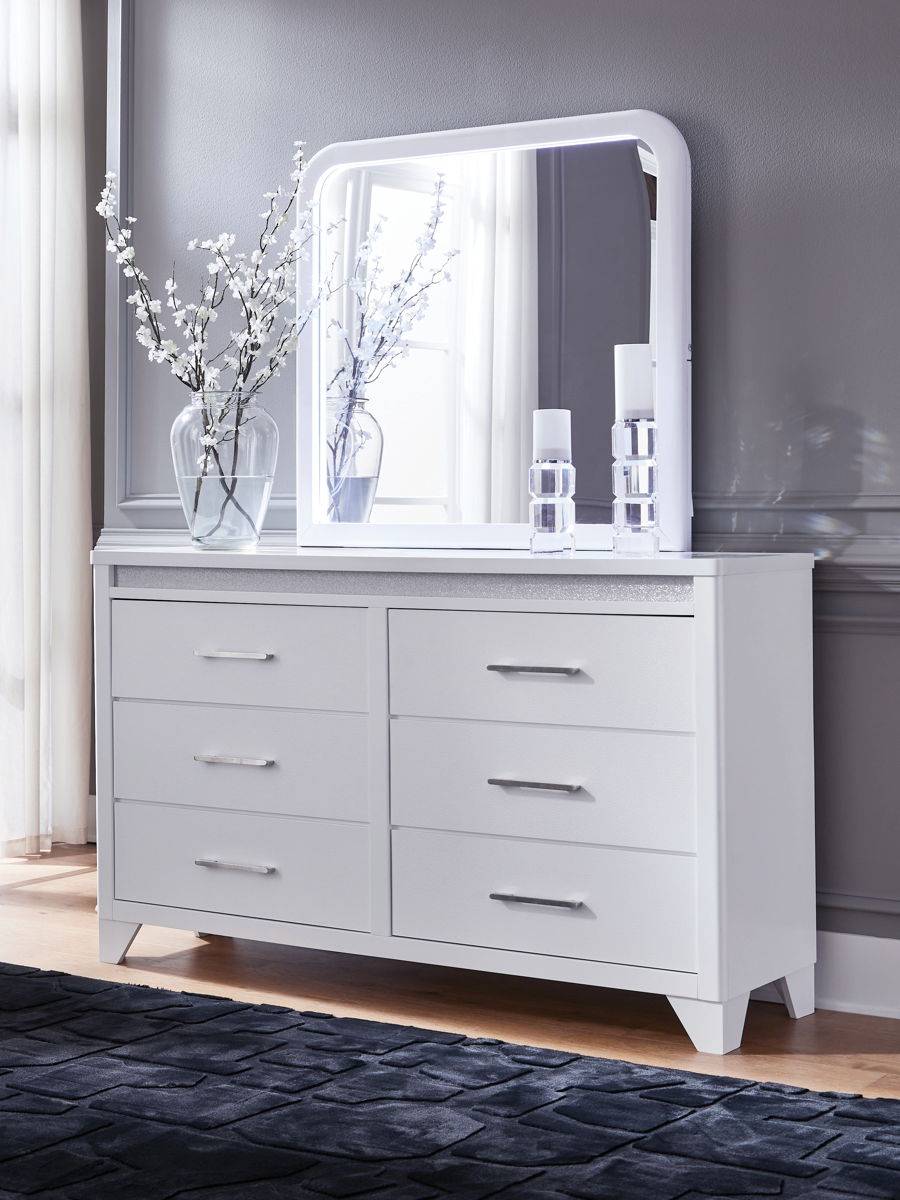 Jarlee - Dresser And Mirror - White - Image 4