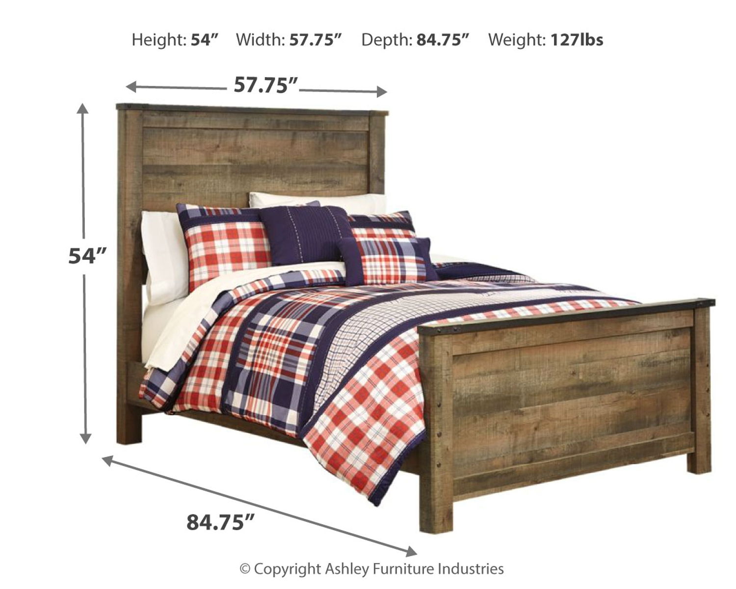 Trinell - Panel Bed - Image 9