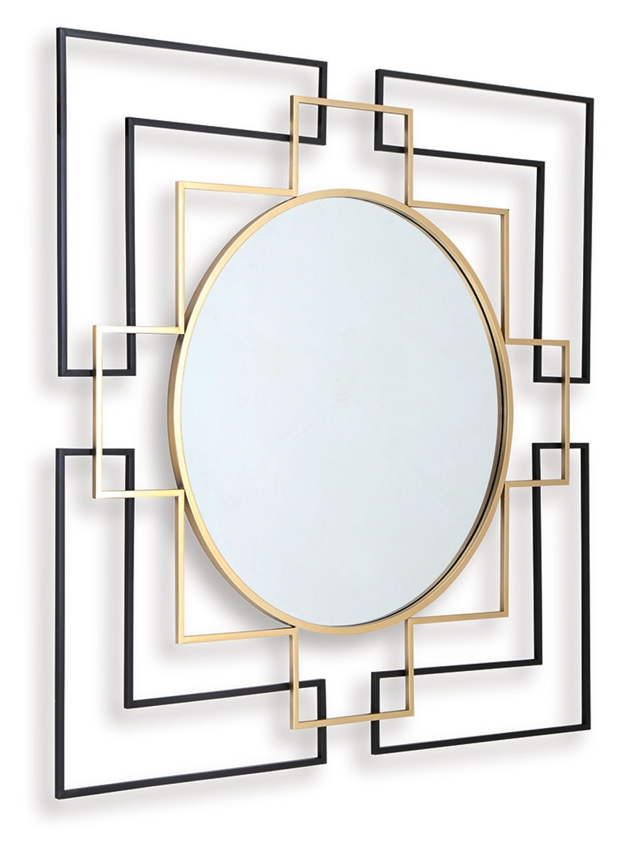 Oceanal - Accent Mirror - Black / Gold Finish - Image 3