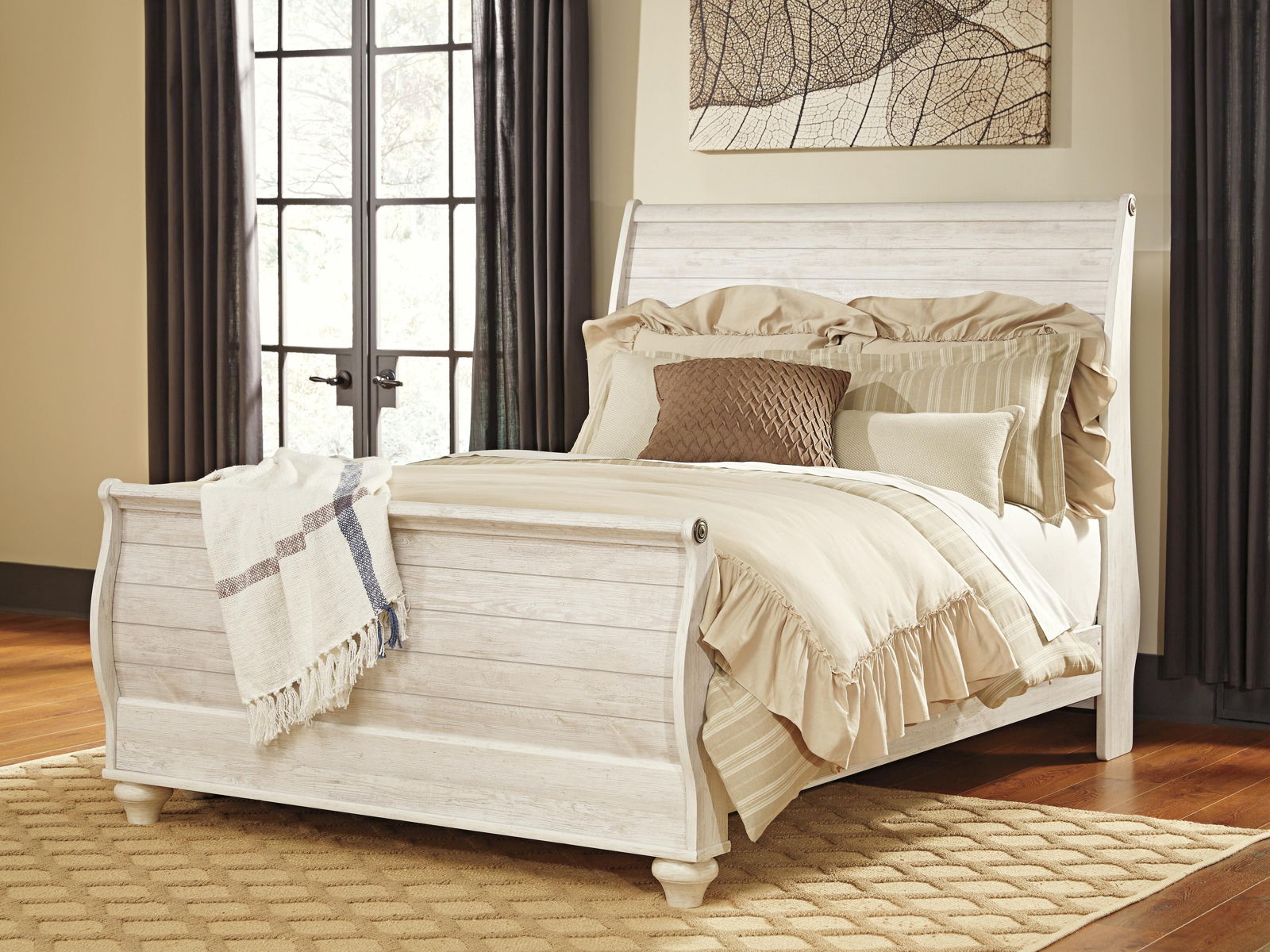 Willowton - Sleigh Bed - Image 2