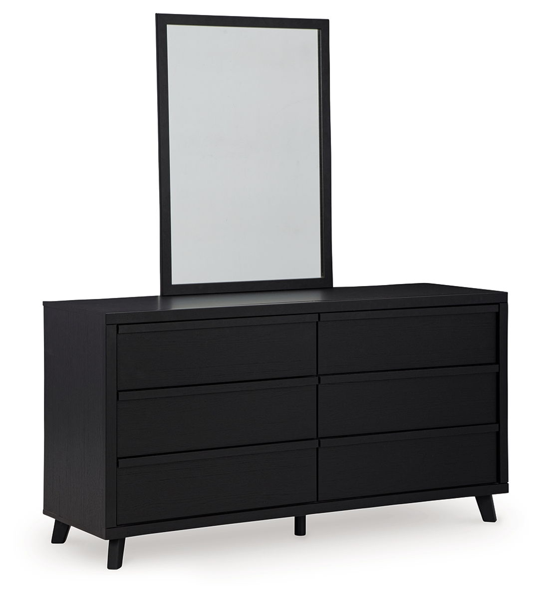 Danziar - Dresser And Mirror - Black - Image 4