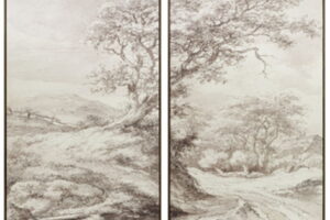 Stormish - Wall Art Set (Set of 2) - Beige / Brown