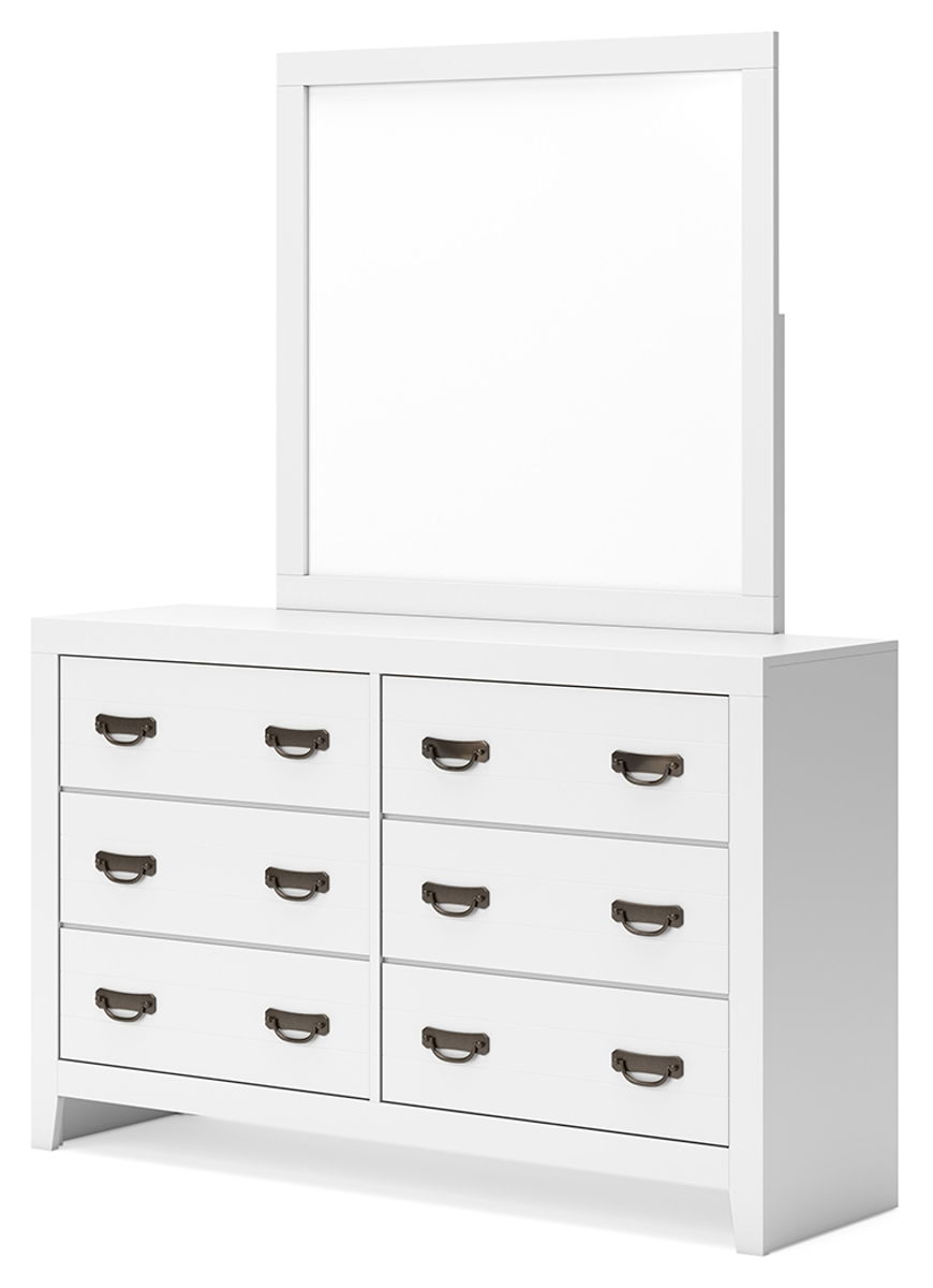 Binterglen - Dresser And Mirror - White - Image 3