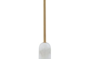 Rowleigh - Marble Desk Lamp - Gold Finish / White