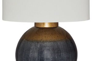 Adara - Metal Table Lamp - Blue / Gold Finish