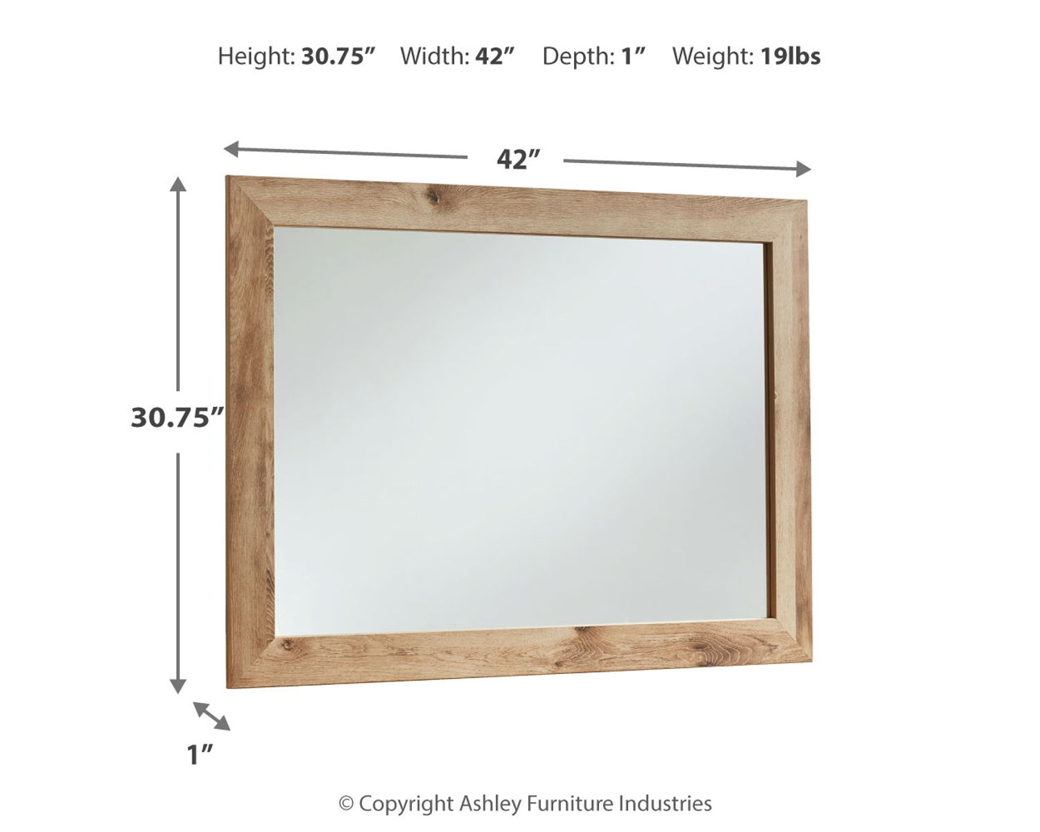 Hyanna - Bedroom Mirror - Tan Brown - Image 3