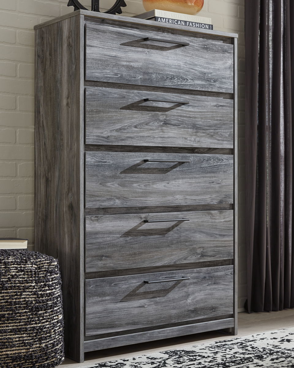 Baystorm - Five Drawer Chest - Gray - Image 2