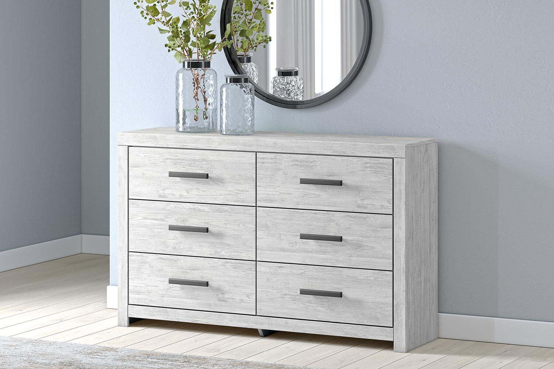 Cayboni - Six Drawer Dresser - Whitewash - Image 4