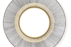 Dallmen - Accent Mirror - Black / Gold Finish