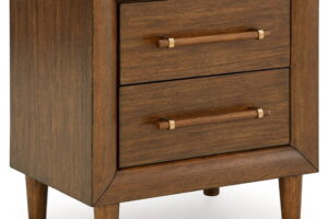 Lyncott - Two Drawer Night Stand - Brown