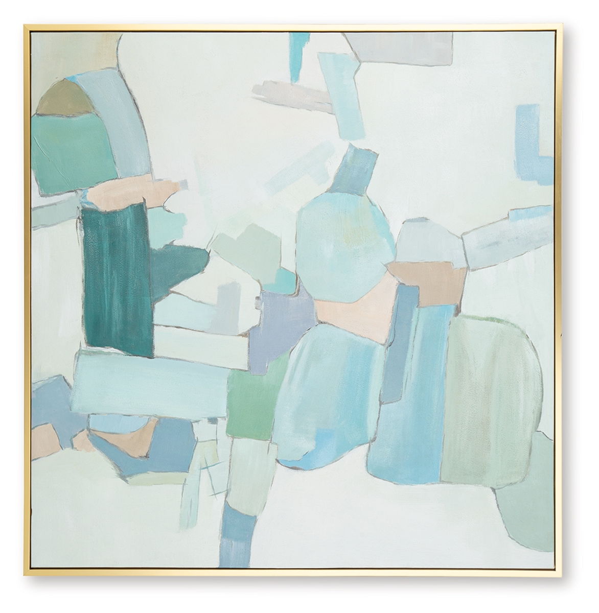Wynburn - Wall Art - White / Blue / Green - Image 2