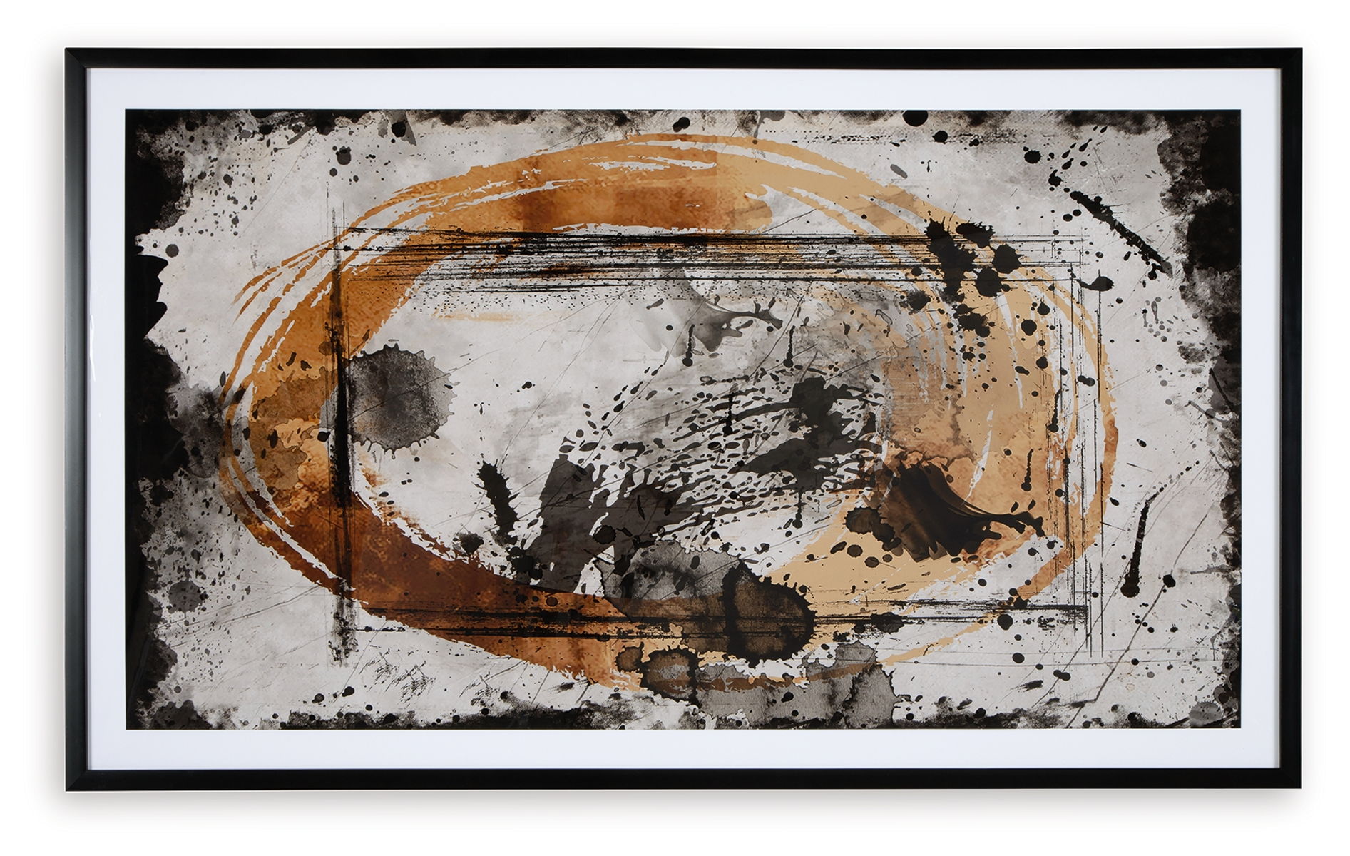 Clefting - Wall Art - Black / Caramel / Tan - Image 4