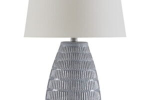Kaidins - Ceramic Table Lamp - White / Blue