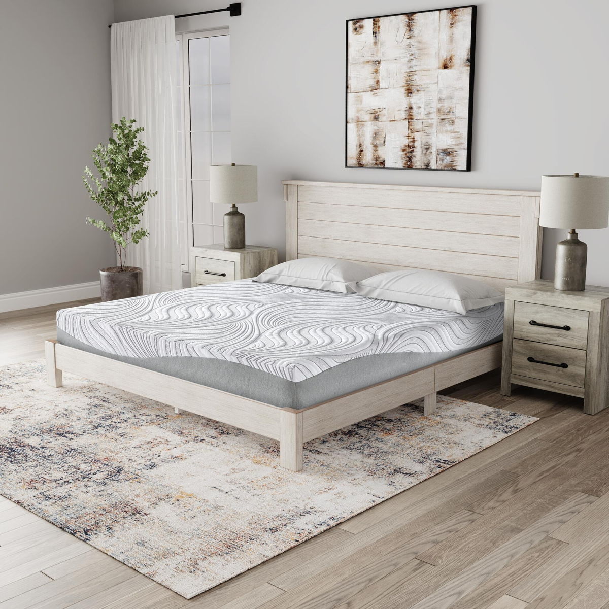8 Inch Memory Foam - California King Mattress - White - Image 3
