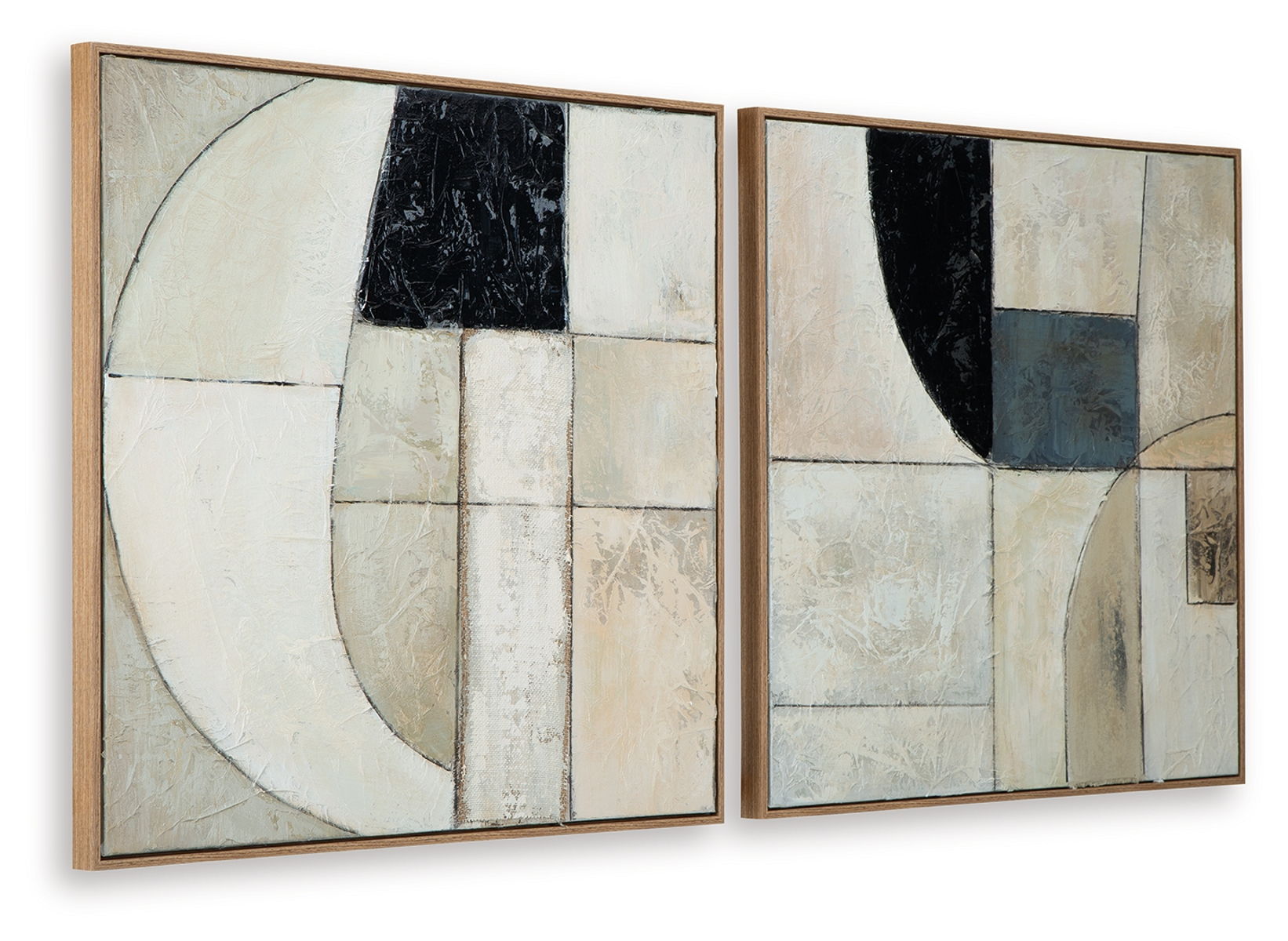 Bexlen - Wall Art Set (Set of 2) - Tan / Taupe / Black - Image 4
