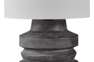 Wahida - Poly Table Lamp - Distressed Black