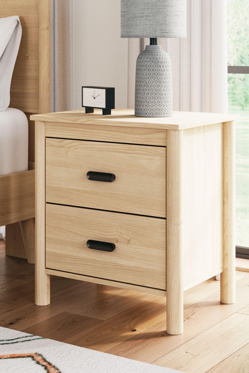 Cabinella - Two Drawer Night Stand - Tan - Image 4
