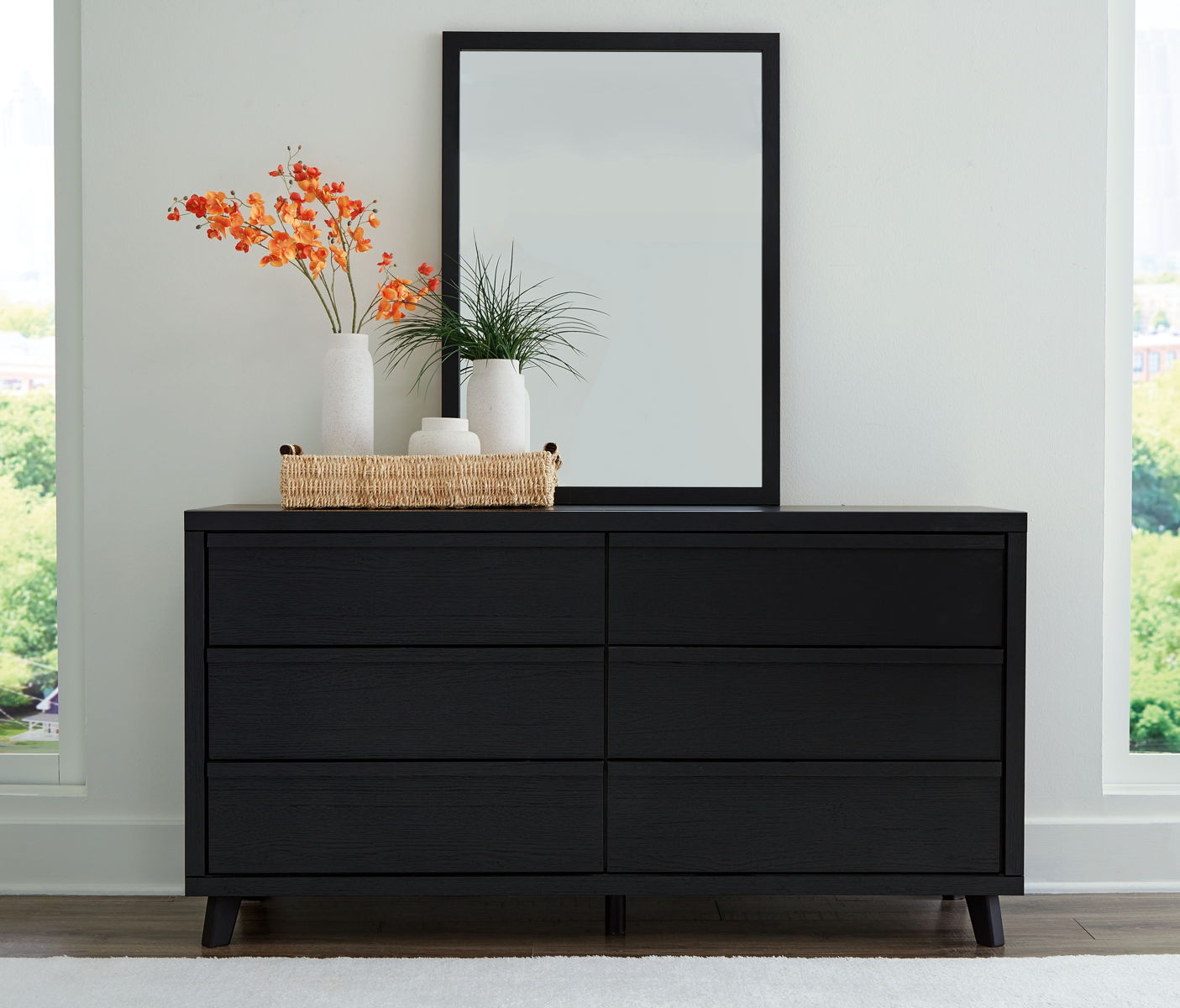 Danziar - Dresser And Mirror - Black - Image 2