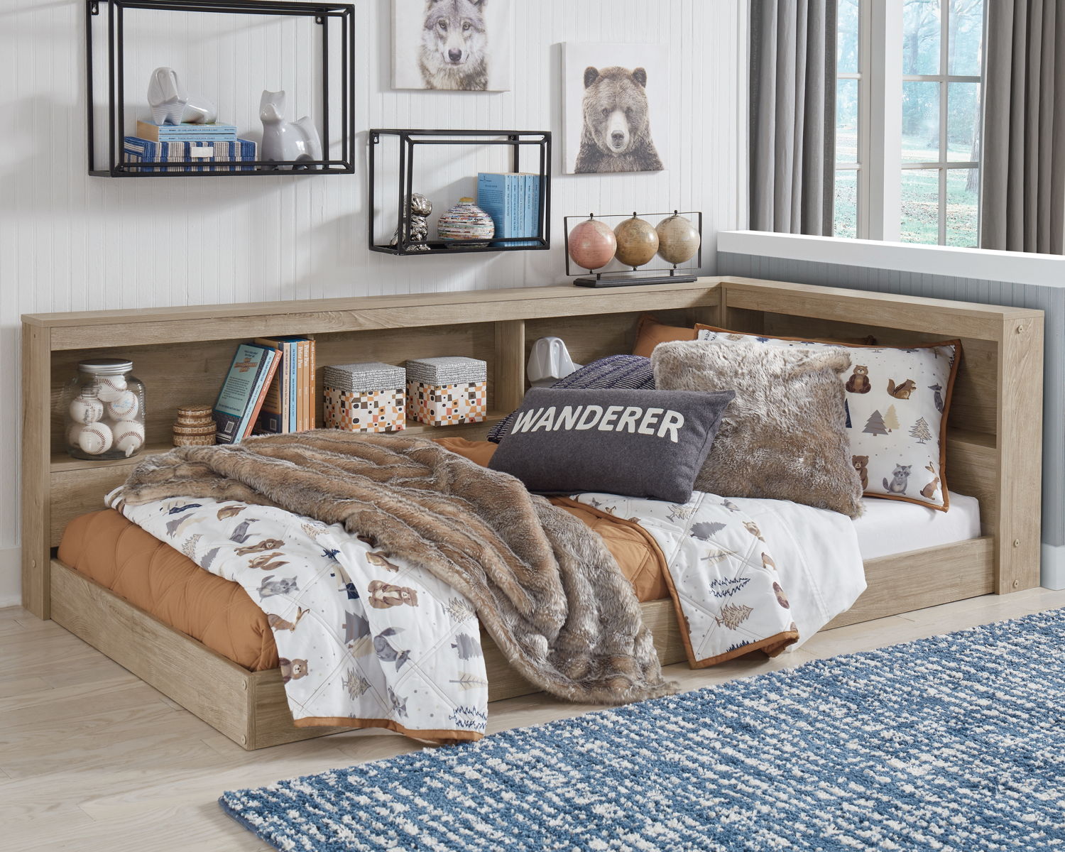 Oliah - Bookcase Storage Bed - Image 2