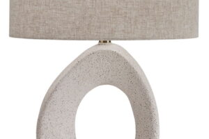 Trentlen - Paper Table Lamp - Cream / Gold Finish