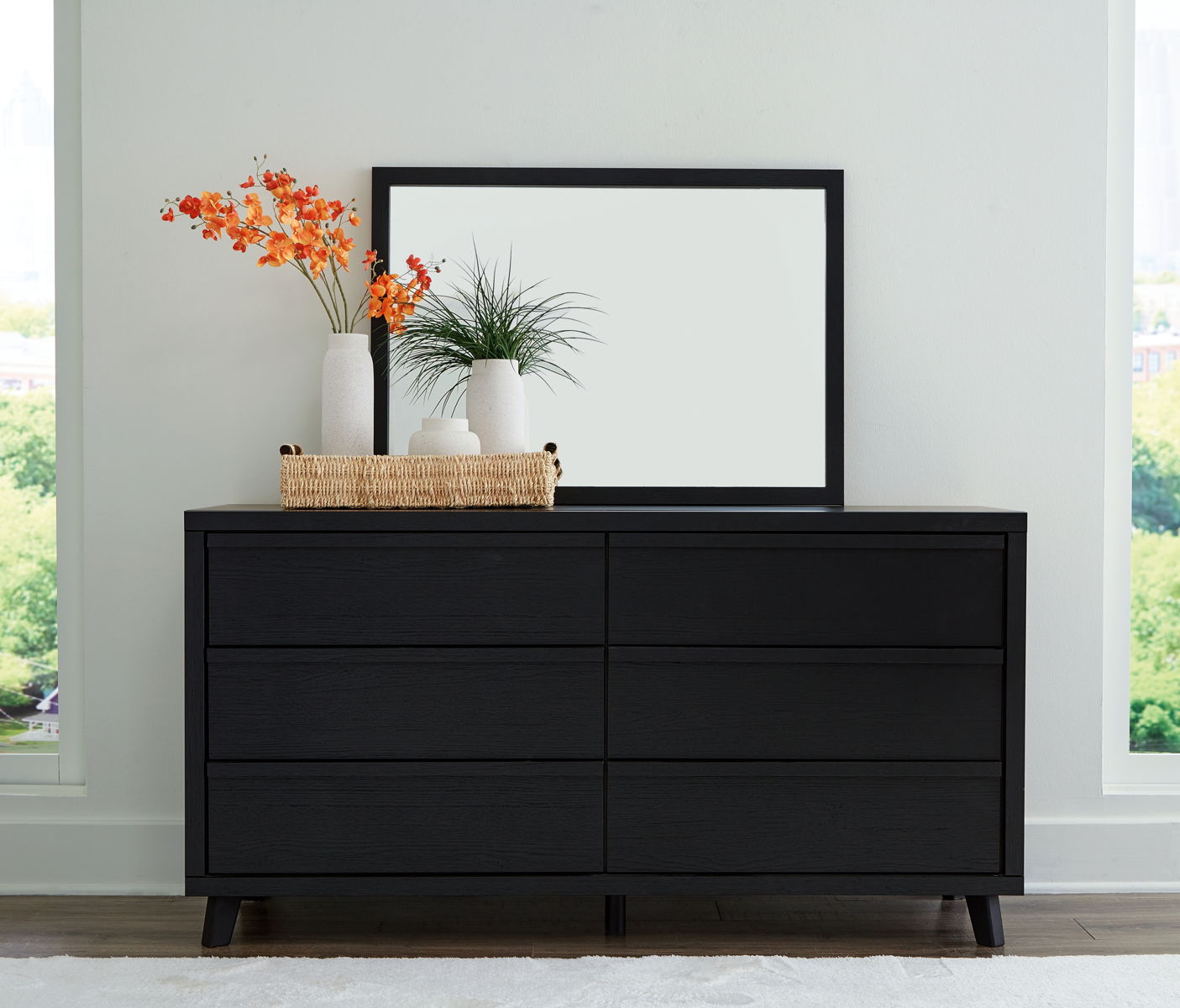 Danziar - Dresser And Mirror - Black - Image 3