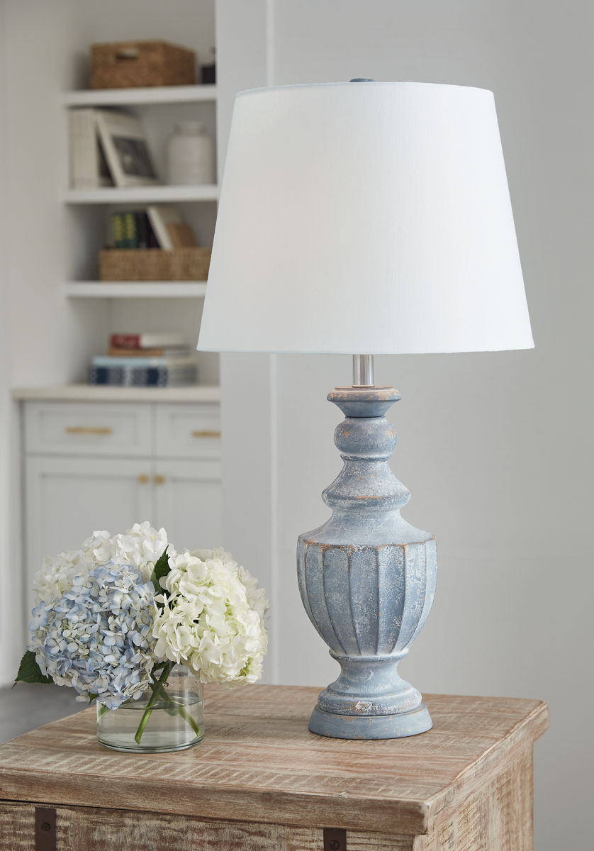 Cylerick - Terracotta Table Lamp - Antique Blue - Image 4
