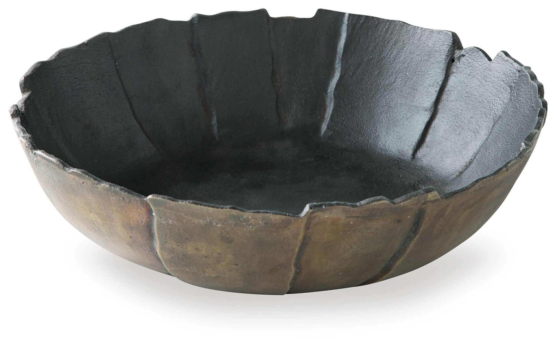 Aidman - Bowl - Black / Antique Gold Finish - Image 2