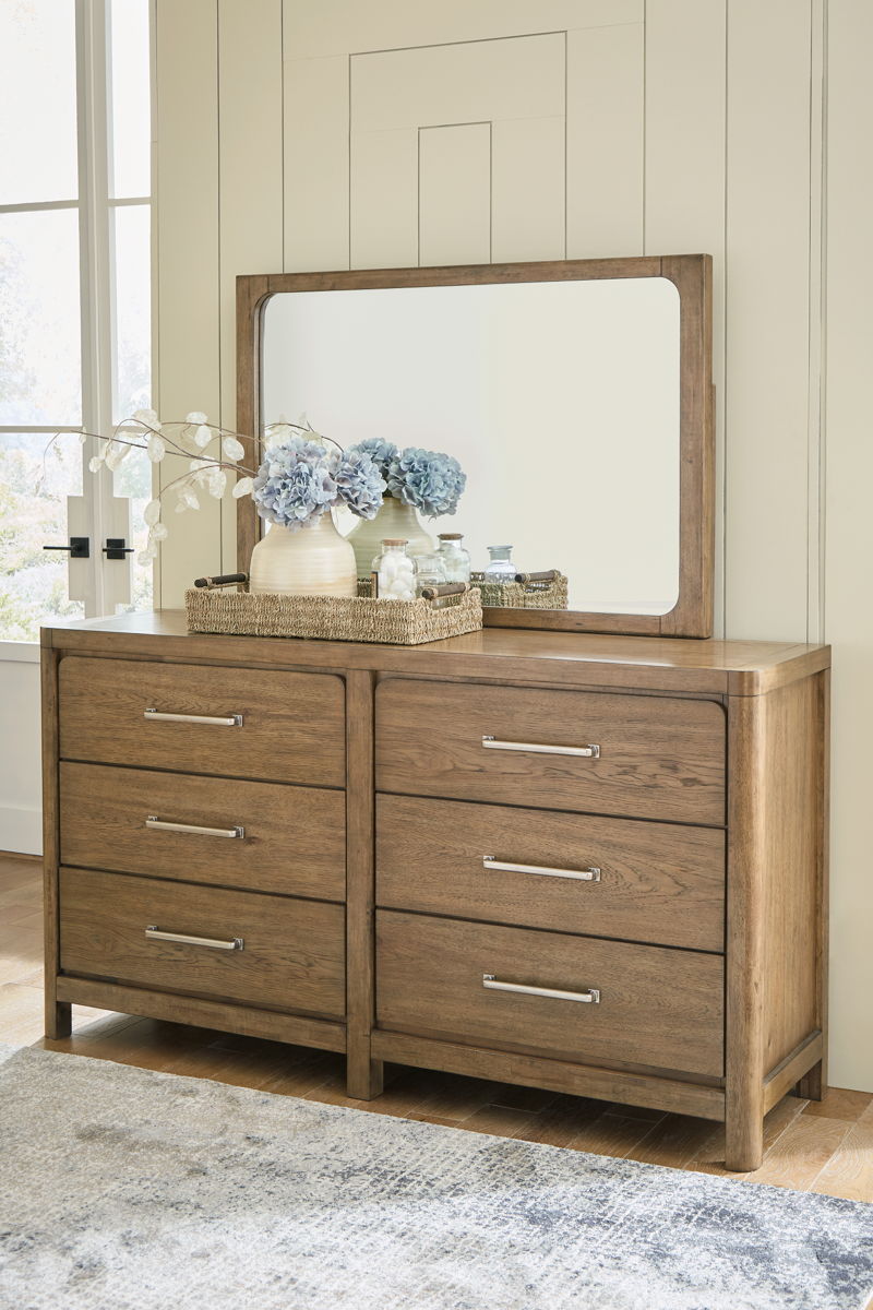 Cabalynn - Dresser And Mirror - Light Brown - Image 3