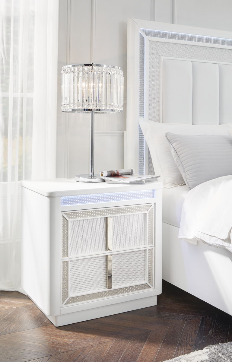 Chalanna - Two Drawer Night Stand - White - Image 4