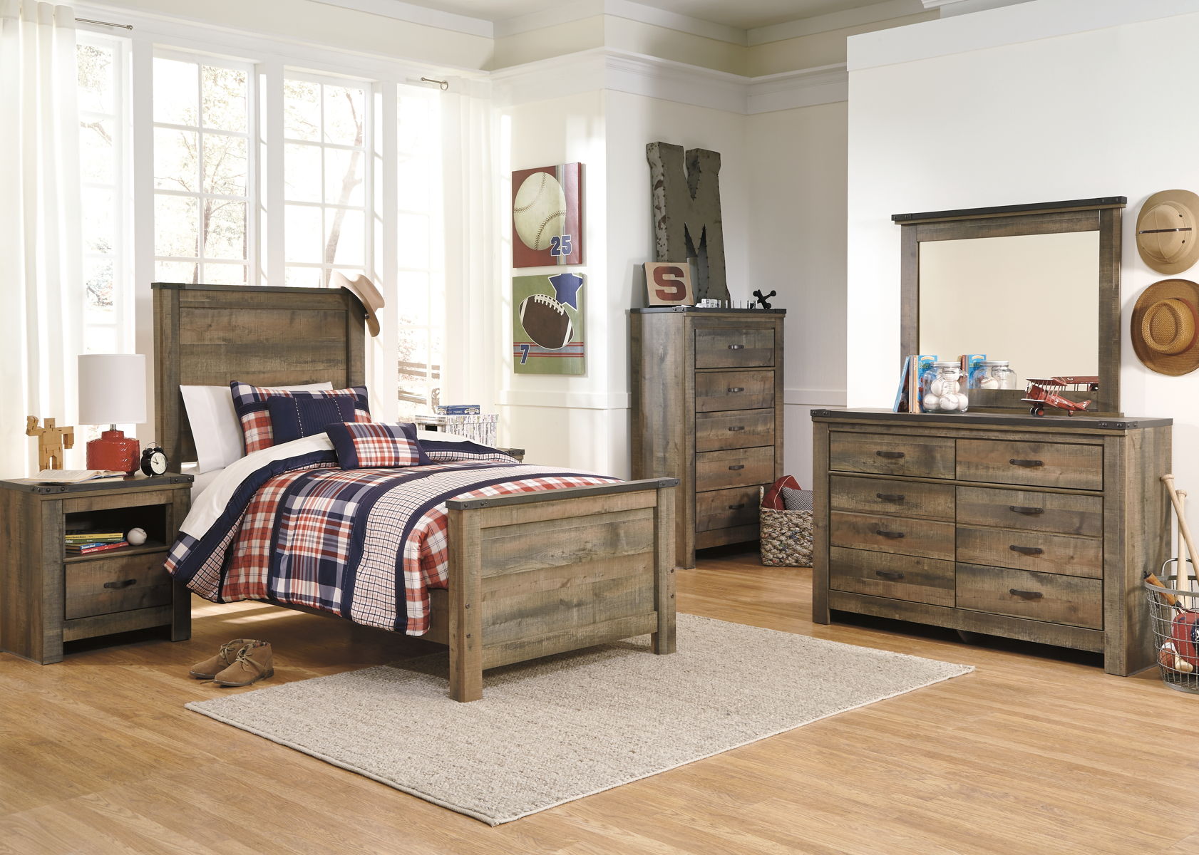 Trinell - Panel Bed - Image 12