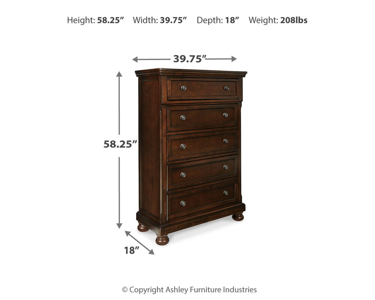 Porter - Chest - Rustic Brown - Image 4