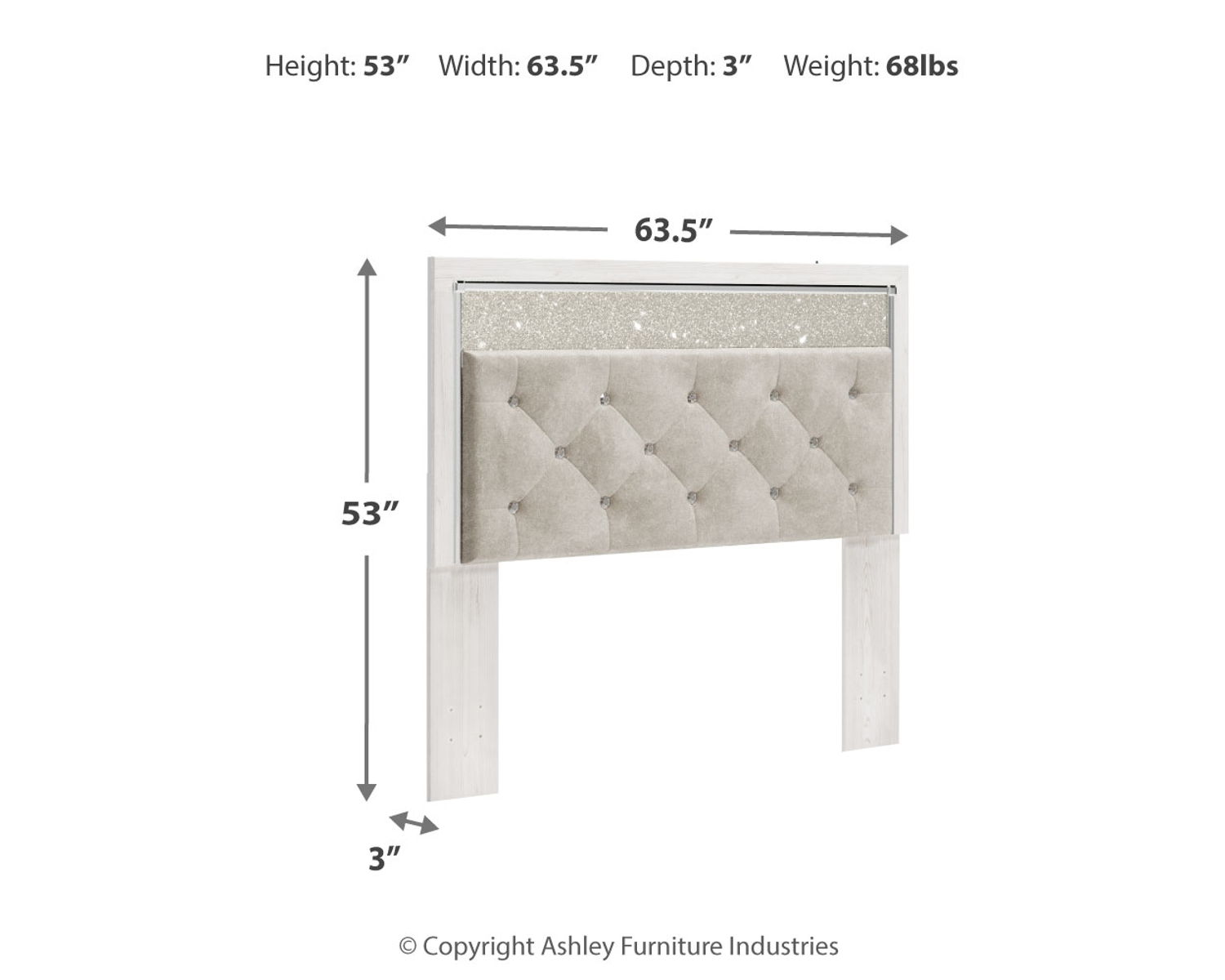 Altyra - Upholstered Panel Headboard - Image 4