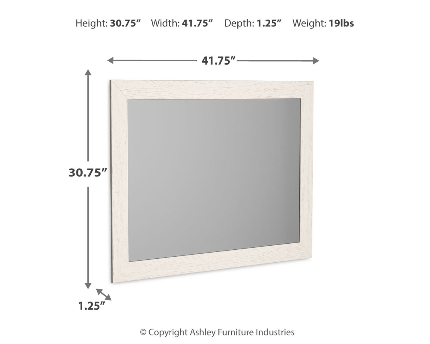 Stelsie - Bedroom Mirror - White - Image 3
