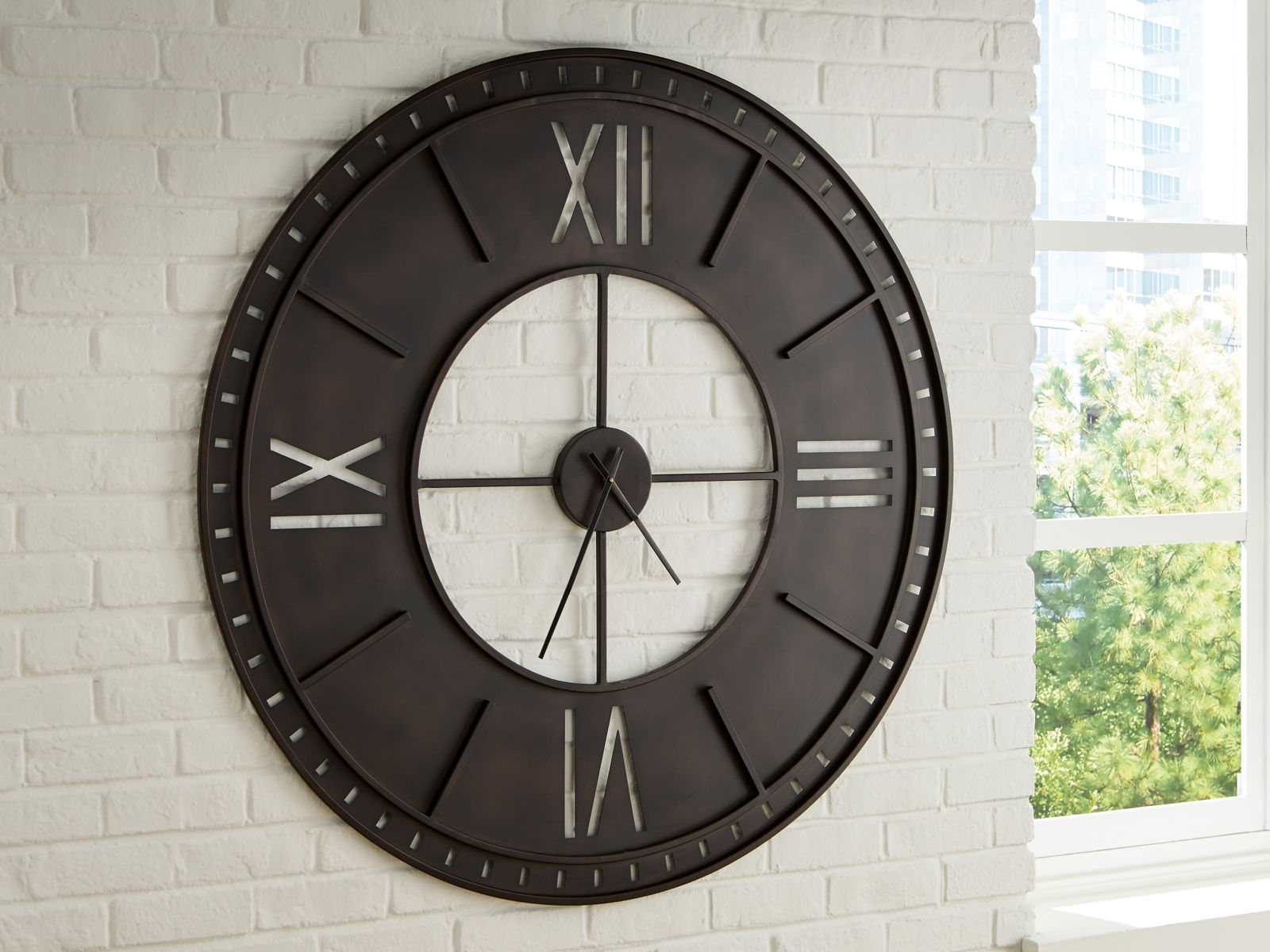 Lytle - Wall Clock - Antique Brown - Image 4