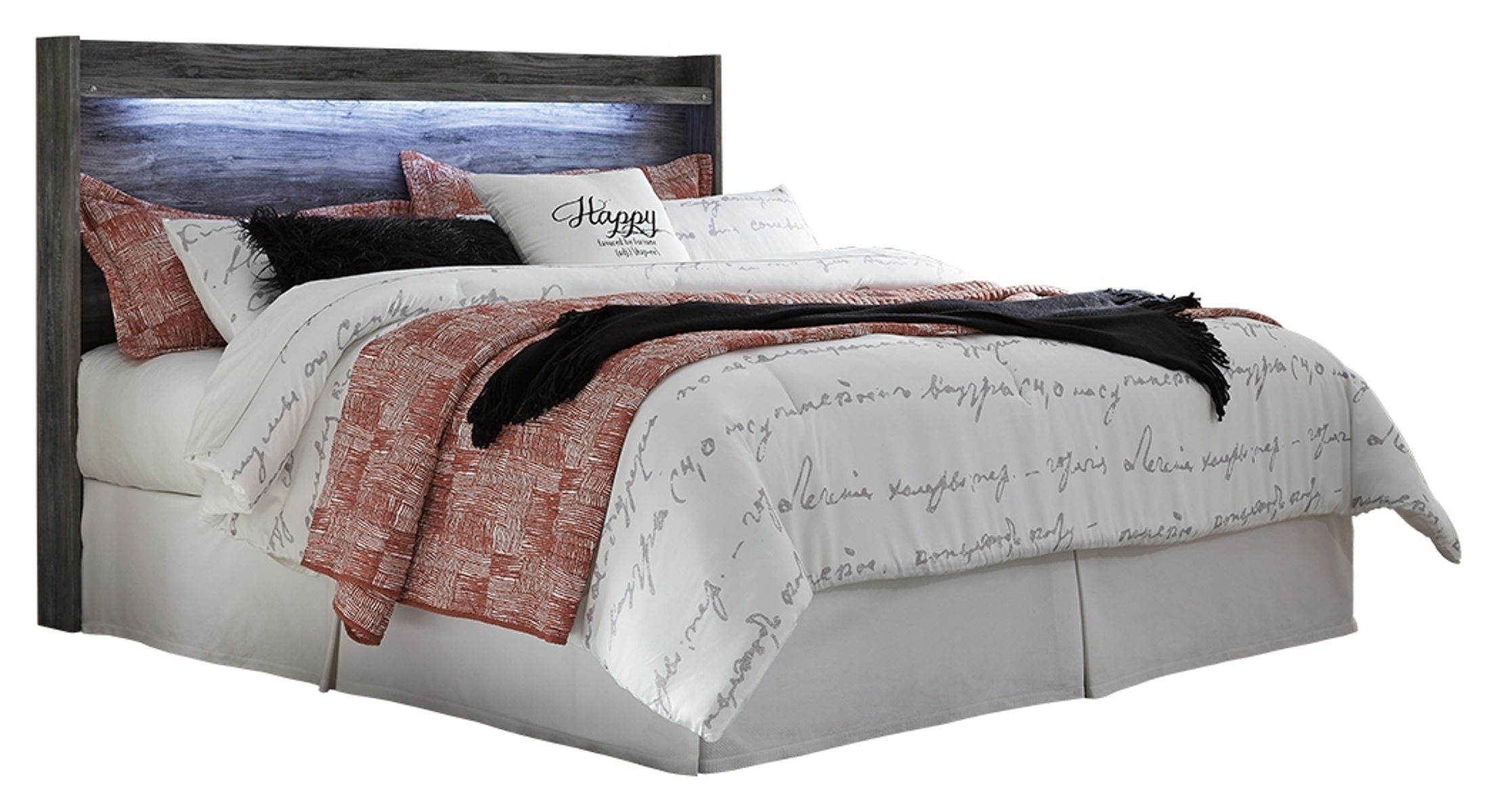 Baystorm - King Panel Headboard - Gray