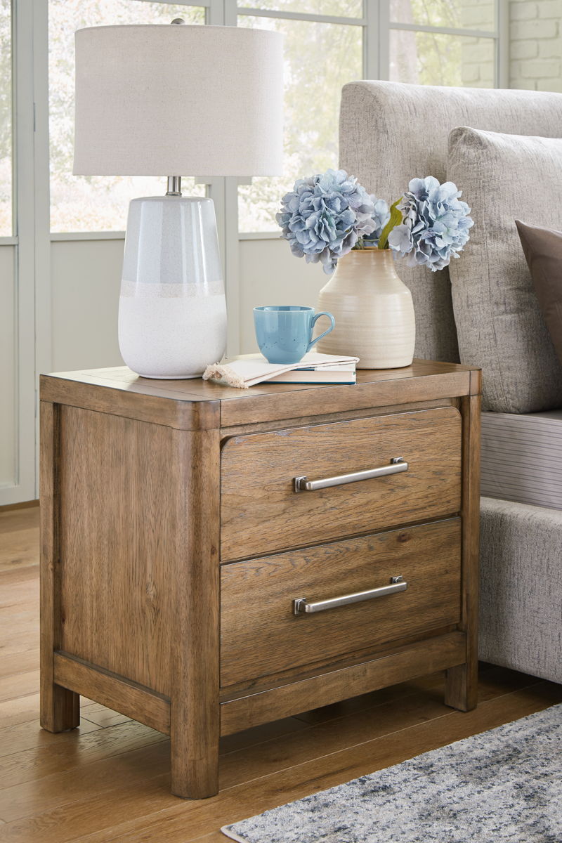 Cabalynn - Two Drawer Night Stand - Light Brown - Image 3