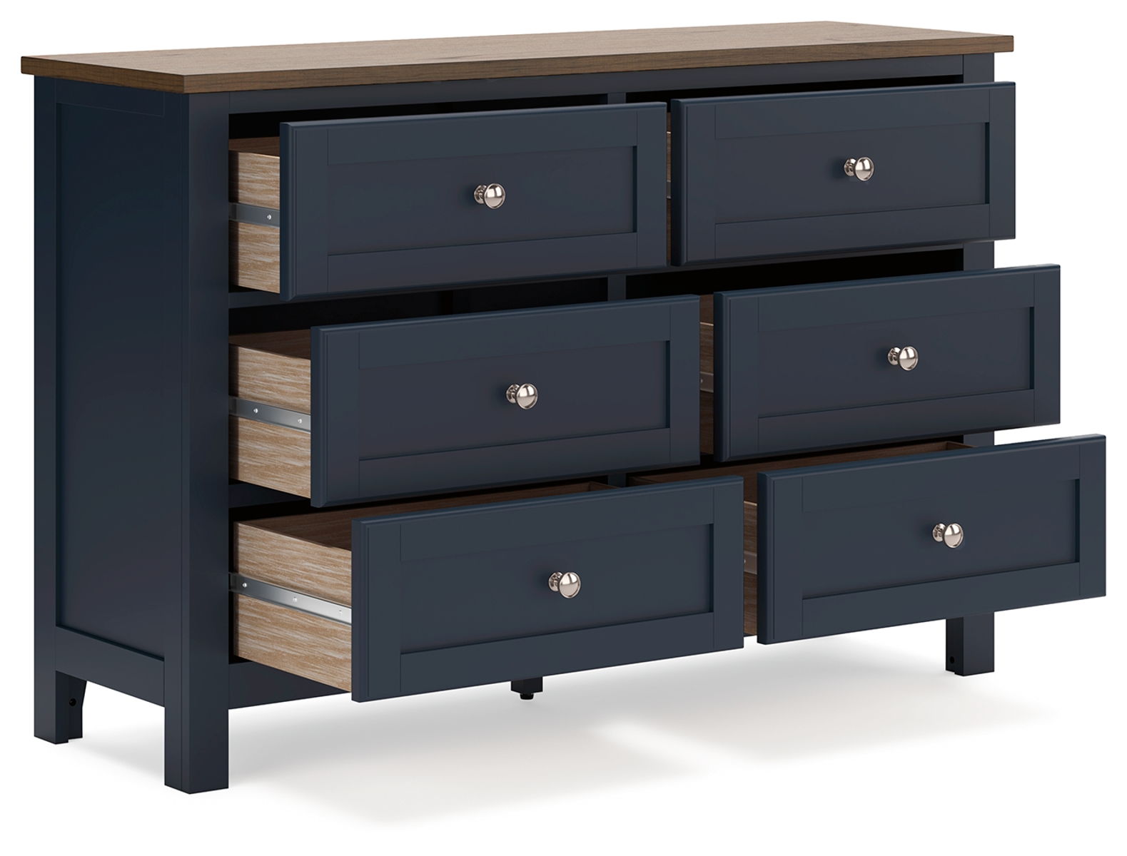 Landocken - Dresser - Brown / Blue - Image 3