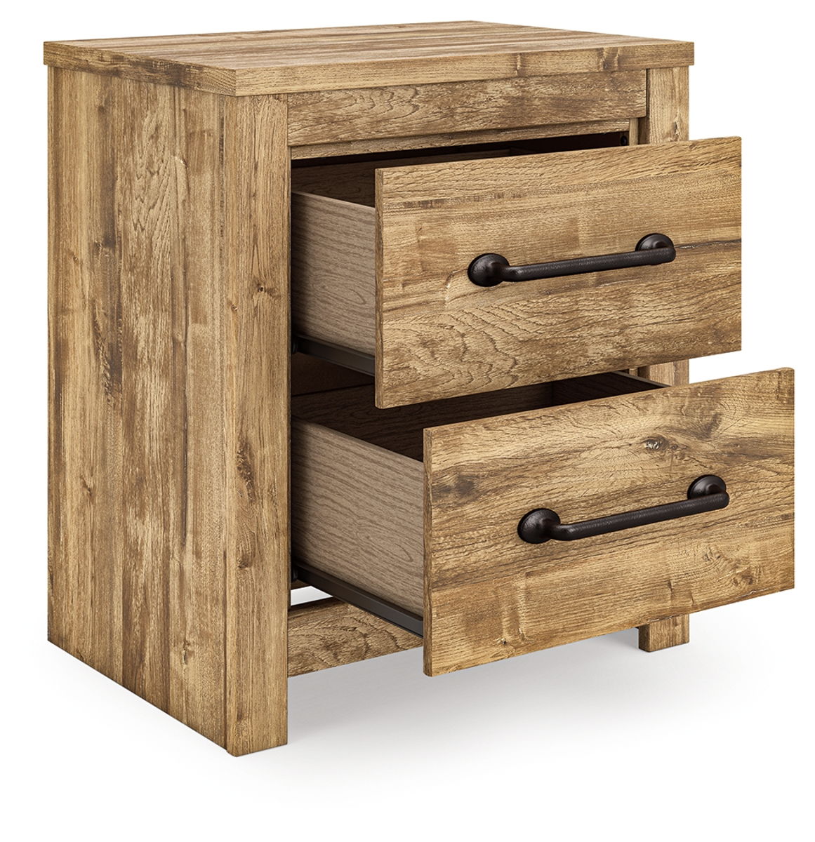 Maystonna - Two Drawer Night Stand - Brown - Image 4