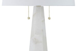 Laurellen - Alabaster Table Lamp - White
