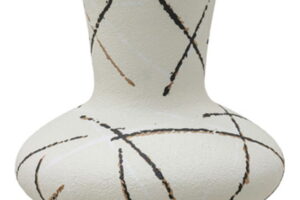 Brockford - Vase - Cream / Black / Brown