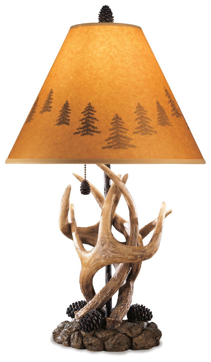 Derek - Poly Table Lamp (Set of 2) - Brown - Image 4