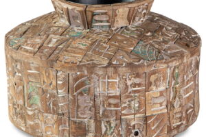 Meltland - Vase - Square - Natural / Black