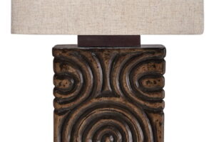 Heathbury - Paper Table Lamp - Antique Brown