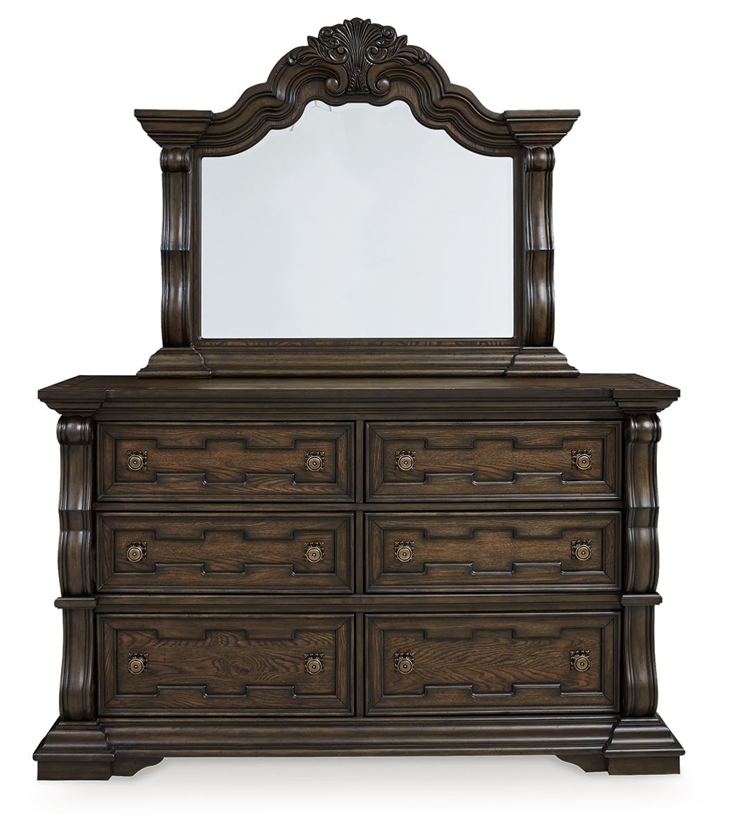 Maylee - Dresser And Mirror - Dark Brown - Image 4